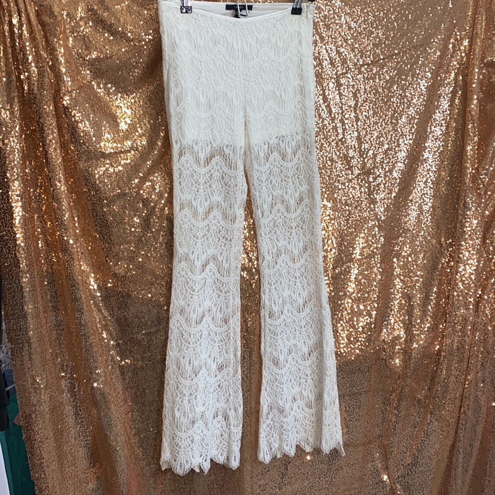 Forever 21 white lace pants